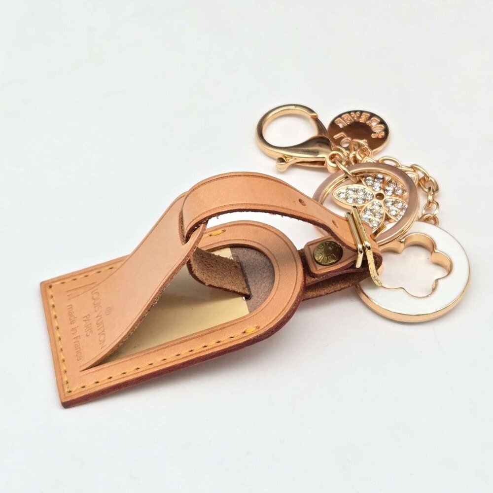 Authentic Louis Vuitton Luggage Tag with Unbranded Keycharm, Keychain 15-010626 - Picture 5 of 8